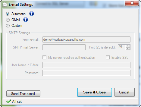 Email Configuration