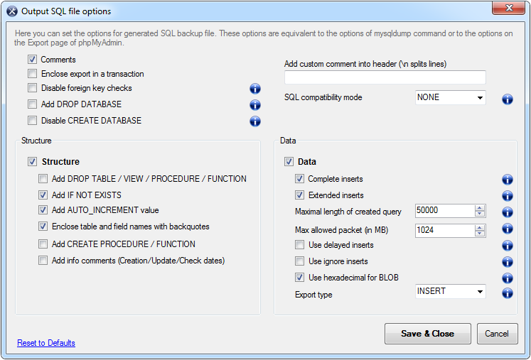 Advanced Settings